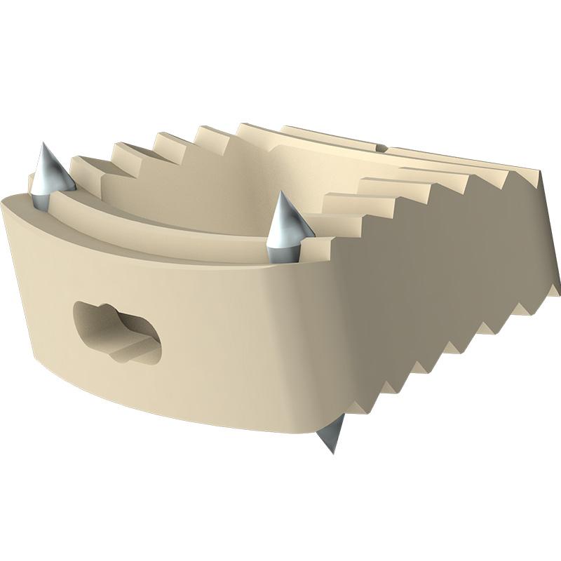 Кейдж міжхребцевий шийний опуклий з шипами PEEK 13х11х10